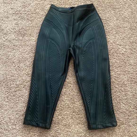 MUGLER: Embossed scuba biker shorts - Picture 1 of 3